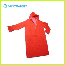 PVC/Polyester PVC Long Sleeve Waterproof Safety Raincoat